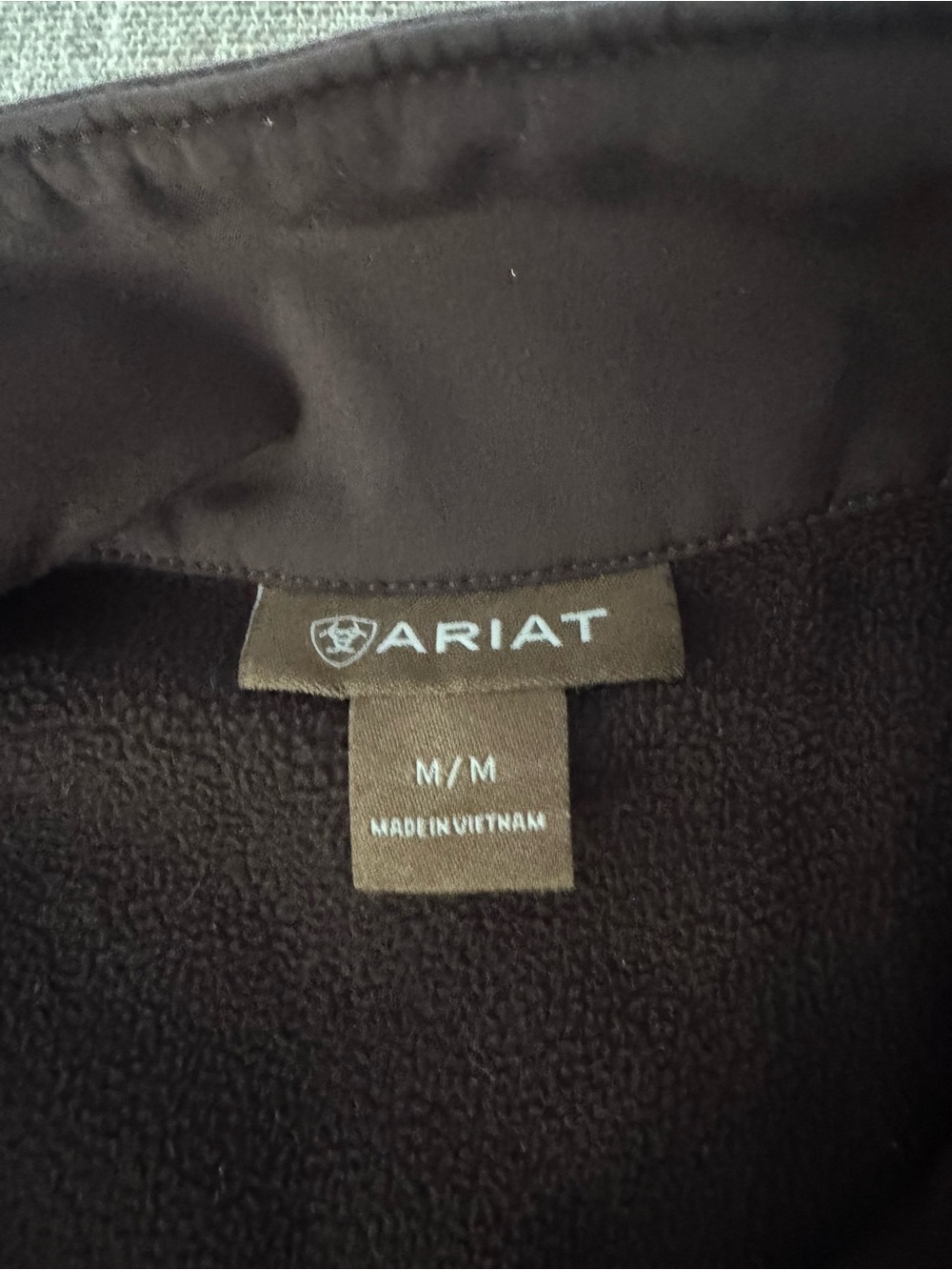 Ariat Men's Dark Brown Softshell Windbreaker Jacket - Picture 4 of 4